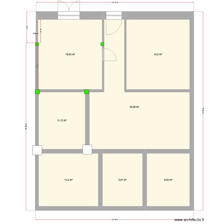 homesweethome rdc. Plan de 14 pièces et 220 m2