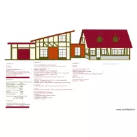 PLAN D'ENSEMBLE 2 FACADE SUD  DESCRIPTIFS SAPIL