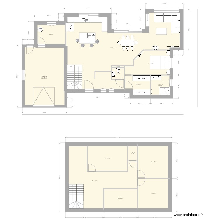 MAISON. Plan de 0 pièce et 0 m2