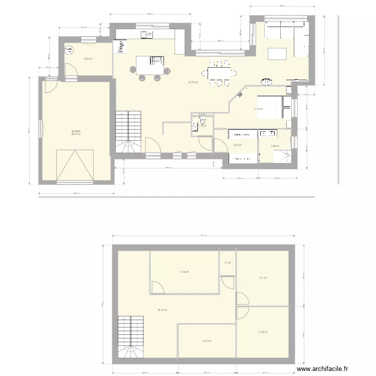 MAISON. Plan de 