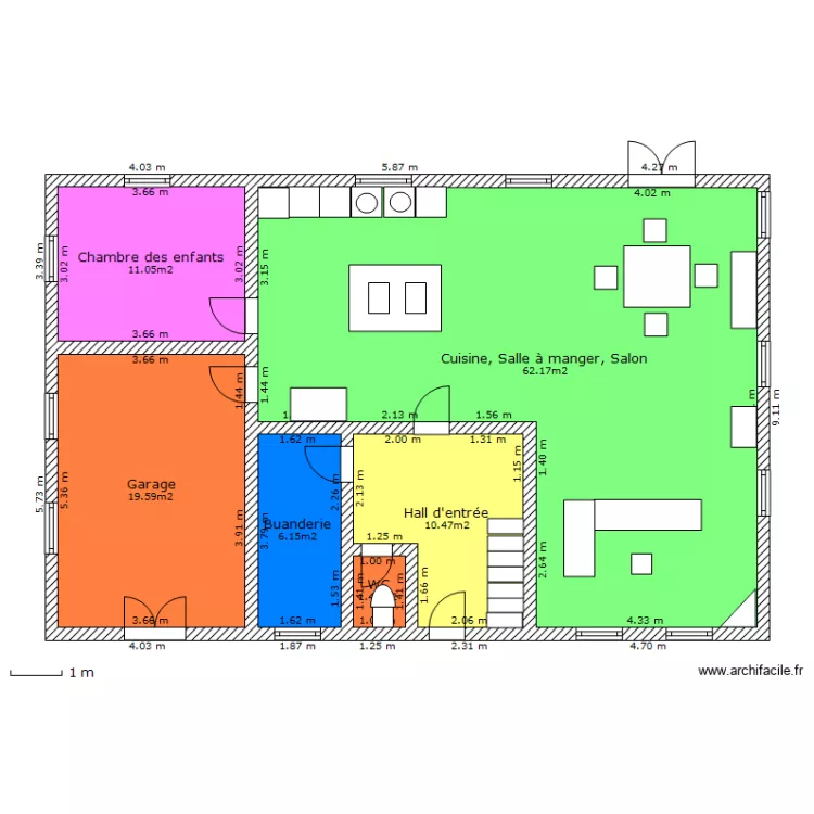 Maison RDC. Plan de Maison RDC. Plan de