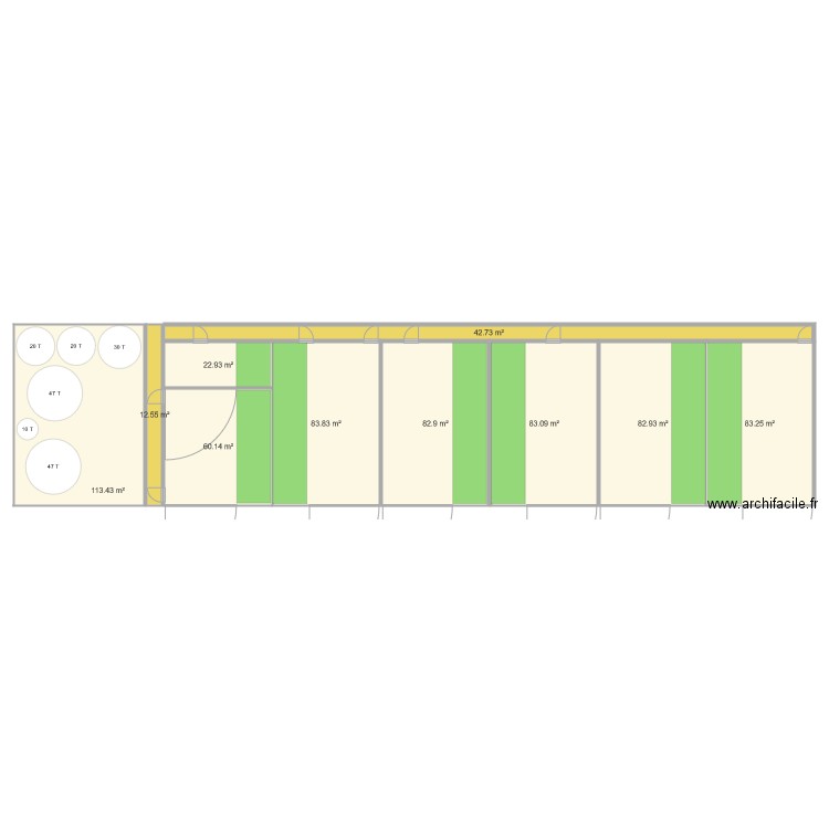 BATIMENT D ELEVAGE option2. Plan de 0 pièce et 0 m2