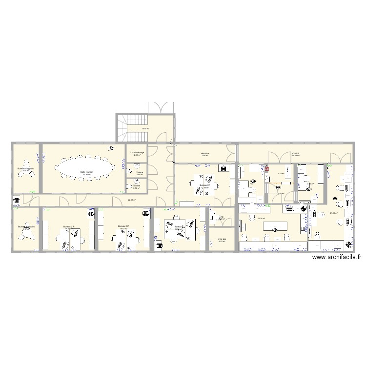 2eme étage V3. Plan de 0 pièce et 0 m2