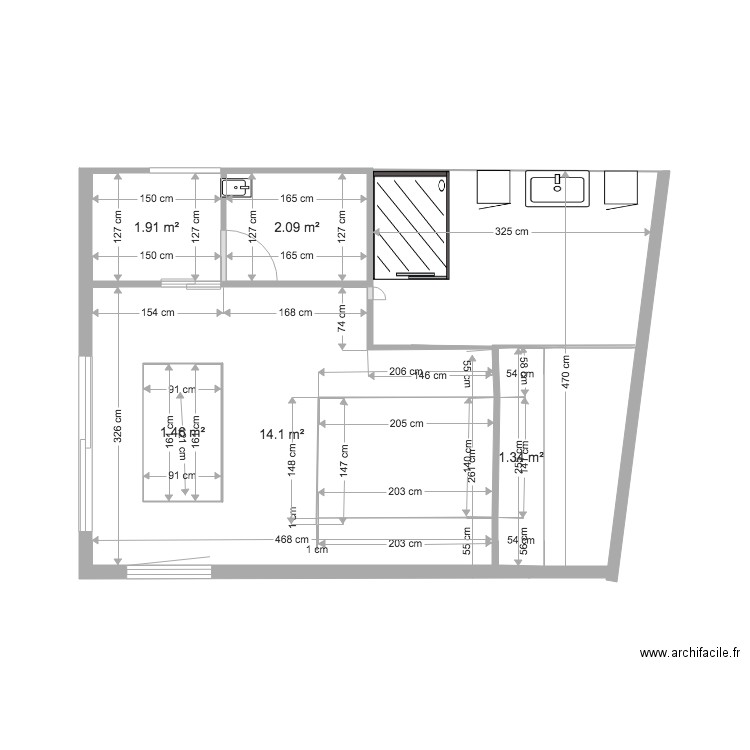 extension velux 2. Plan de 0 pièce et 0 m2