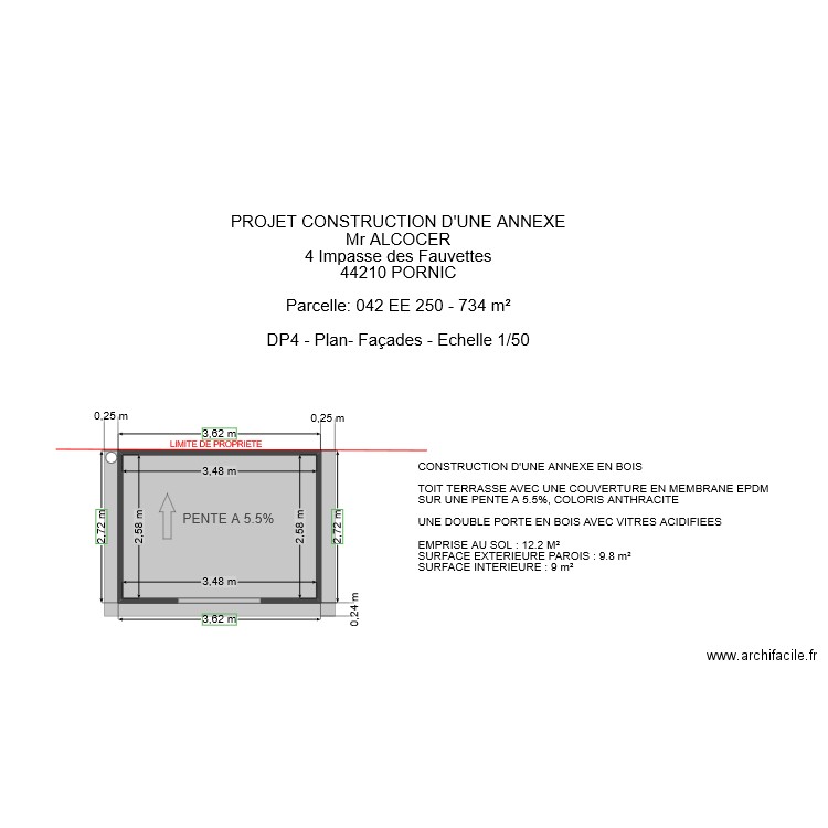 ALCOCER DP4 2/2. Plan de 0 pièce et 0 m2