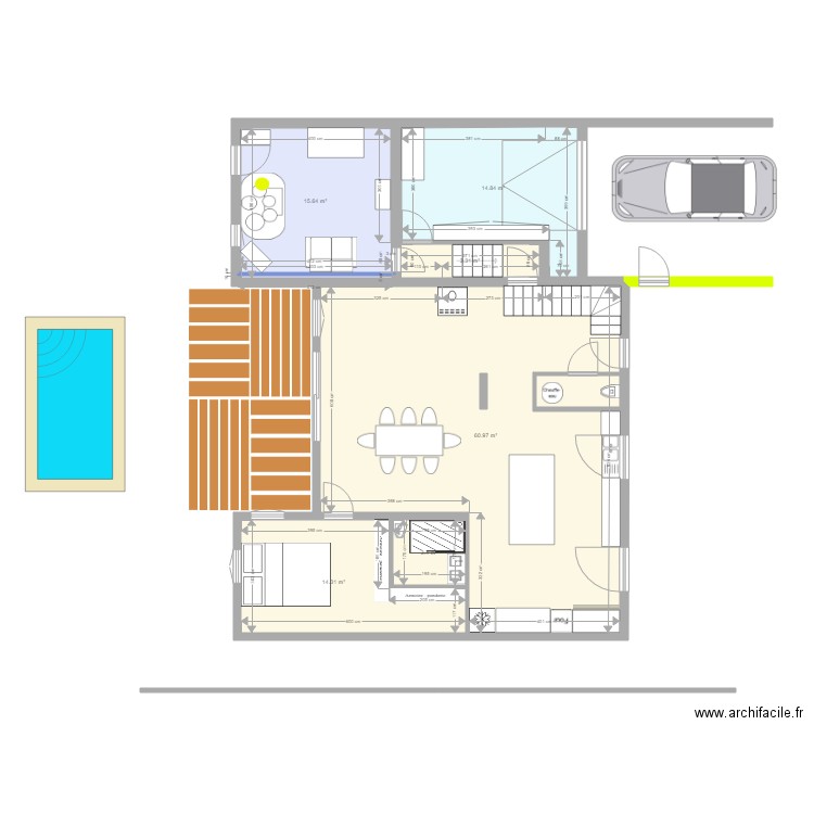 garage extension 3. Plan de 0 pièce et 0 m2