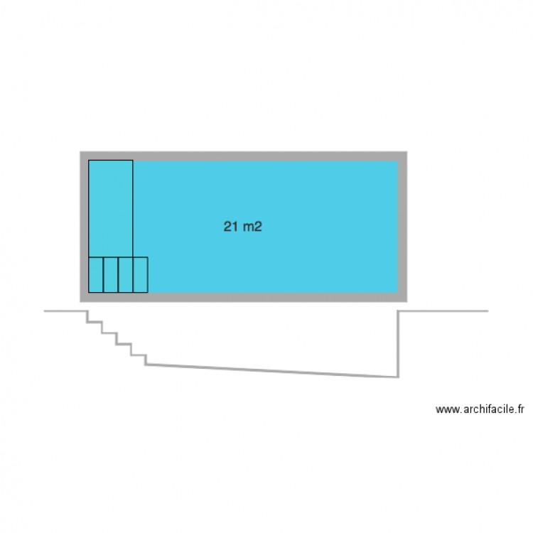 plan piscine. Plan de 0 pièce et 0 m2