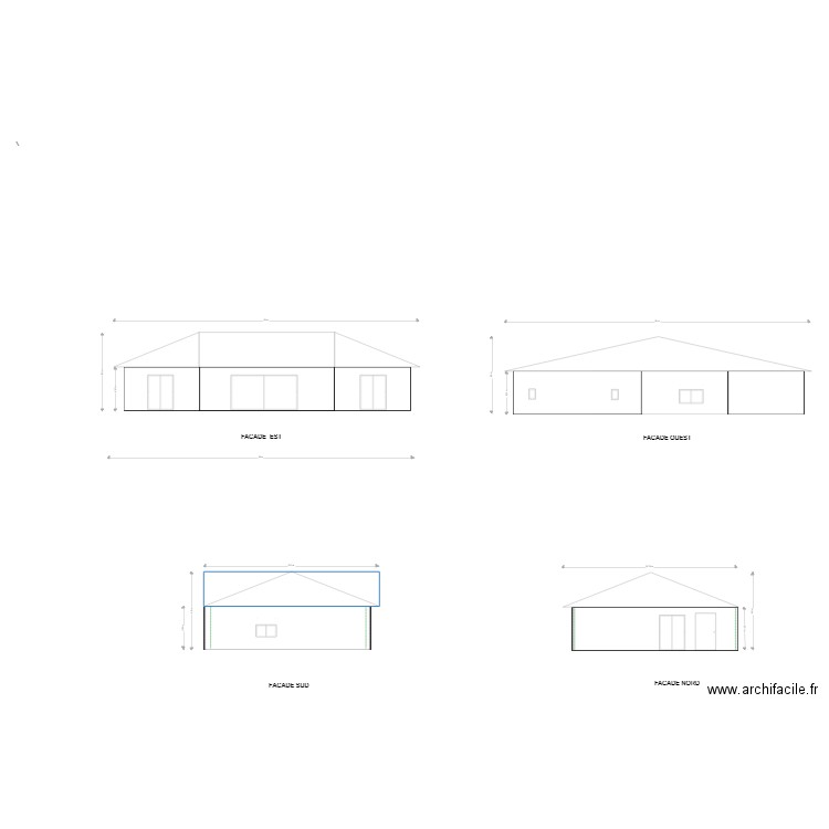 Plans façades 2. Plan de 0 pièce et 0 m2