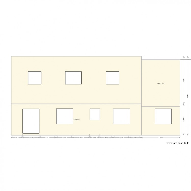 facade Arr alain avt travaux. Plan de 0 pièce et 0 m2