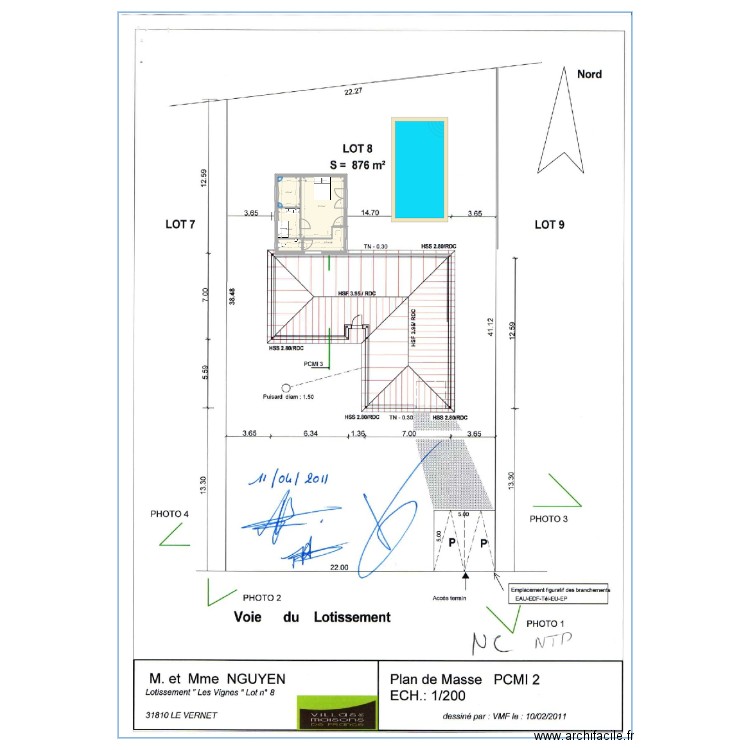 agrandissement vernet 3. Plan de 0 pièce et 0 m2