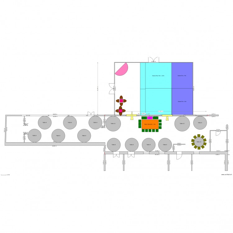 Salle 135. Plan de 0 pièce et 0 m2