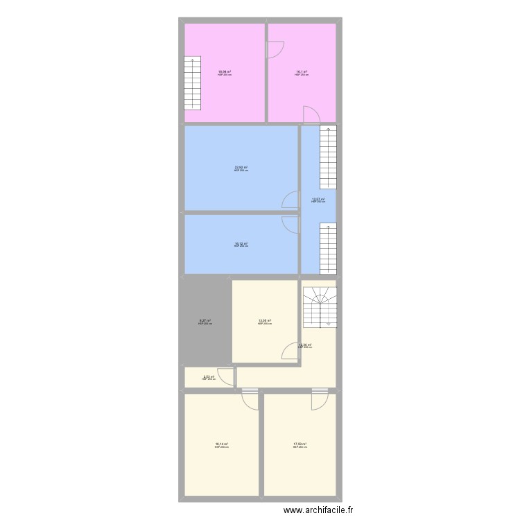 Trooz 1er EX. Plan de 11 pièces et 159 m2