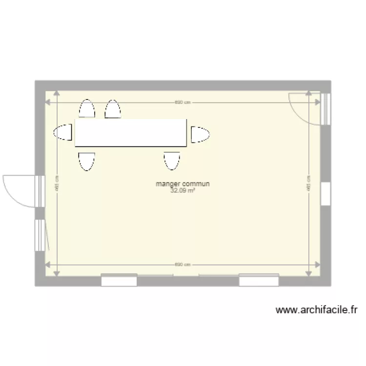 manger commun. Plan de 