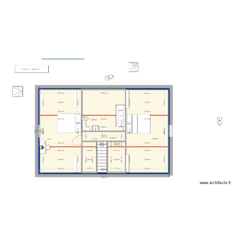 AVANNE ETAGE 2. Plan de 0 pièce et 0 m2