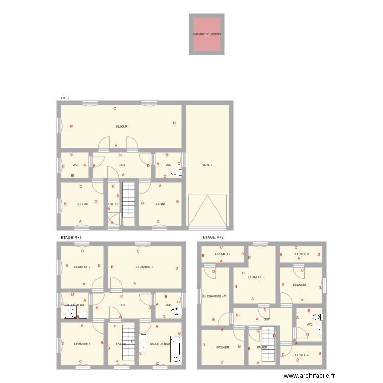 pinson. Plan de 0 pièce et 0 m2