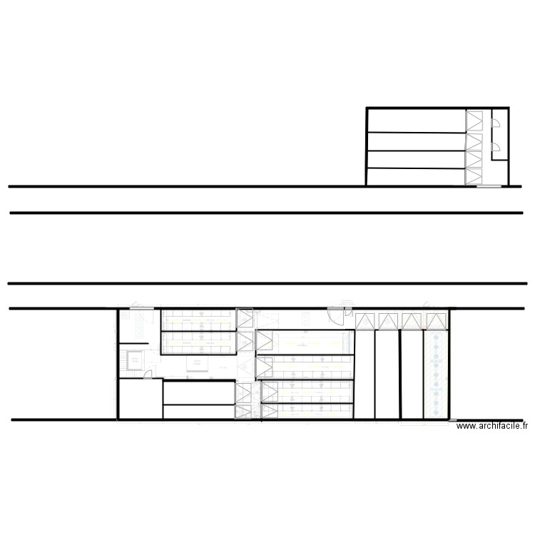 Murisseries Select agrumes et Oliver. Plan de 8 pièces et 324 m2