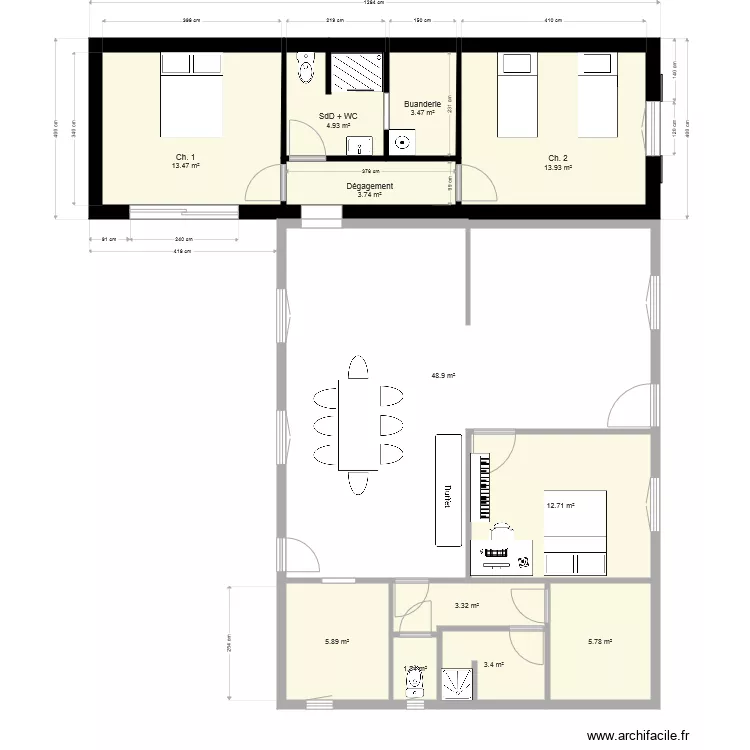 Maubuisson Extension v22 bis. Plan de 