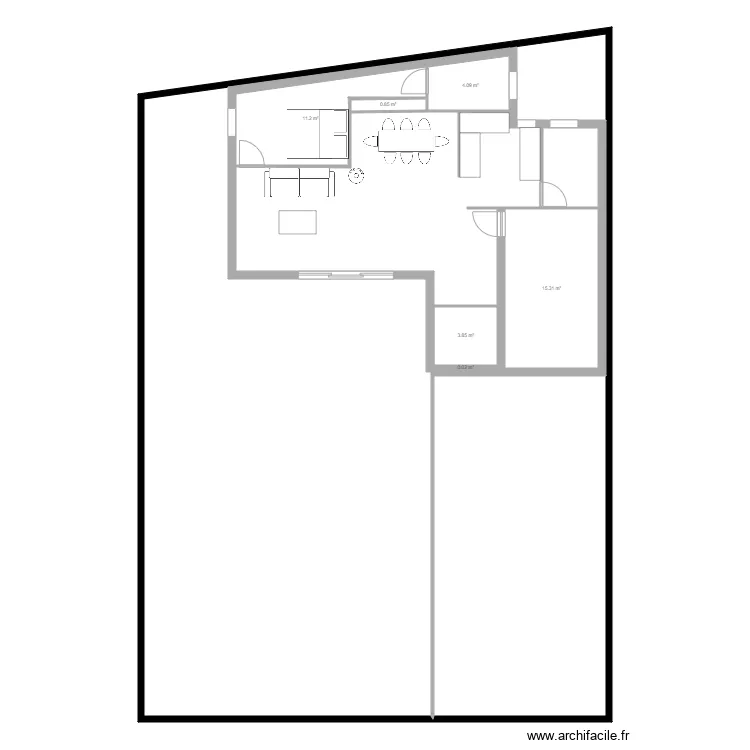 maison. Plan de 