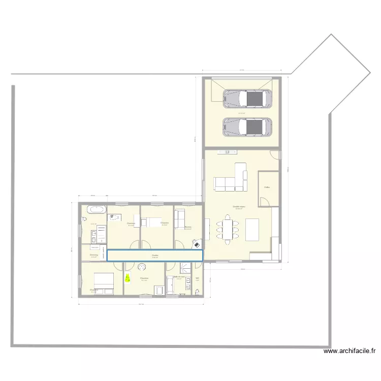 Maison Boé et garage. Plan de Maison Boé et garage. Plan de