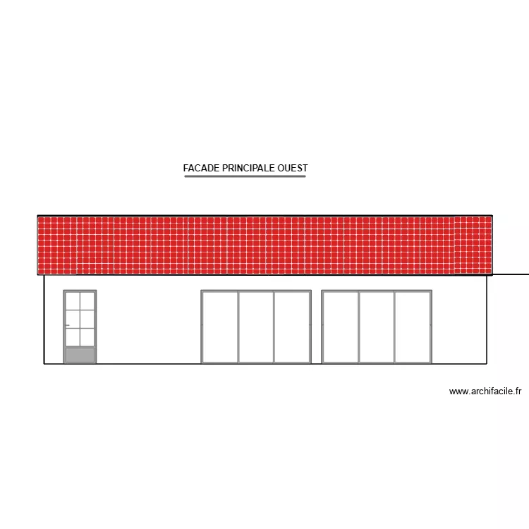 NOUVEAU VRY FACADE PRINCIPALE. Plan de 