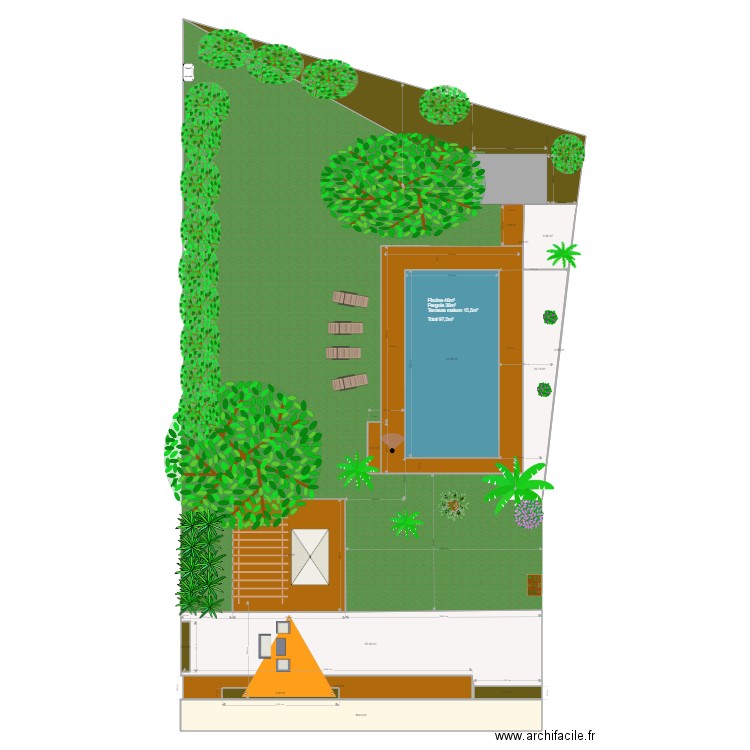 Piscine. Plan de 0 pièce et 0 m2