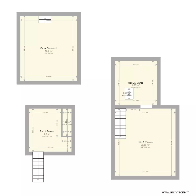 GALERIE GOYET . Plan de 