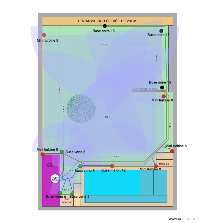 Plan d'arrosage enterré Arpaillargues. Plan de 1 pièce et 113 m2