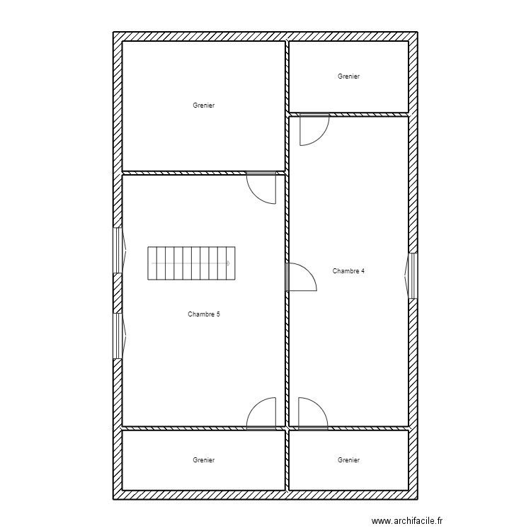 Frechin. Plan de 15 pièces et 189 m2