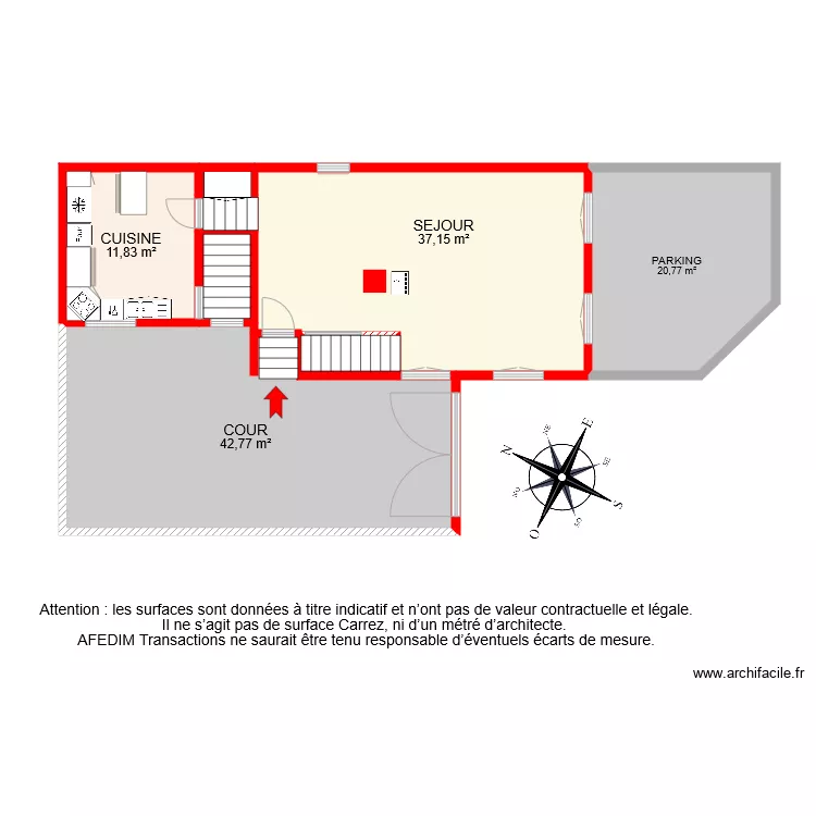 BI 7620 RDC PASCAL. Plan de 