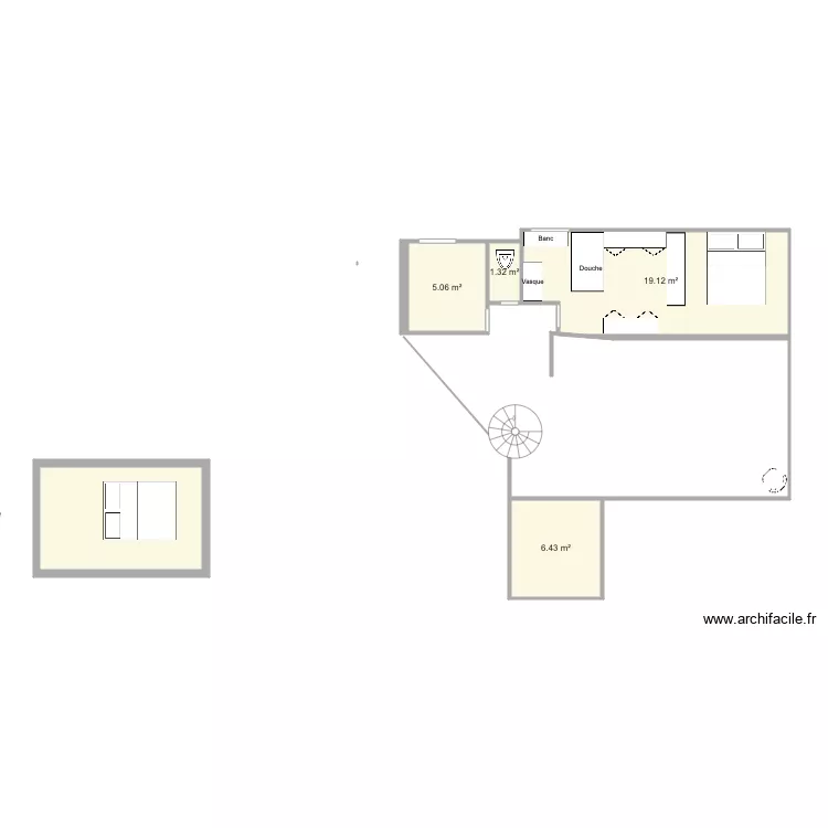 Appart Wagram. Plan de 