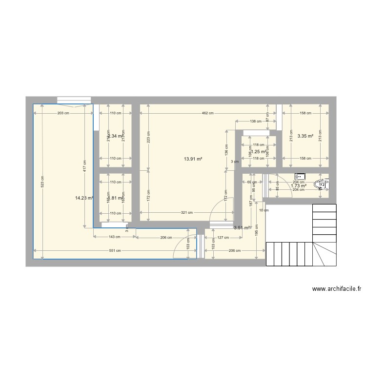 Etage. Plan de 0 pièce et 0 m2