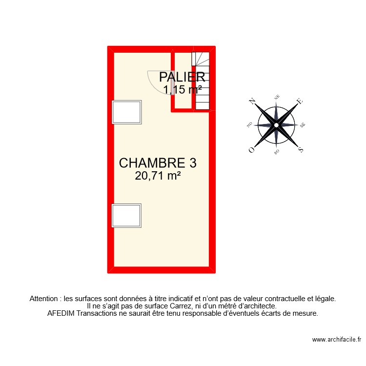 BI 11166 ETAGE bis. Plan de 0 pièce et 0 m2