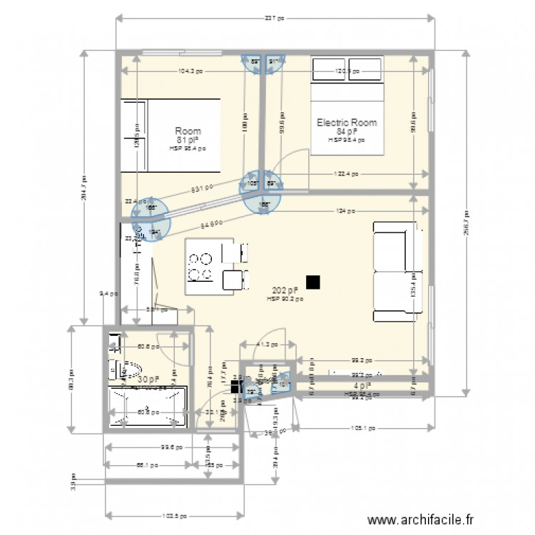 Appartement 01 Modification C. Plan de 0 pièce et 0 m2