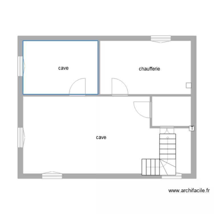 logement 4 sous sol. Plan de 