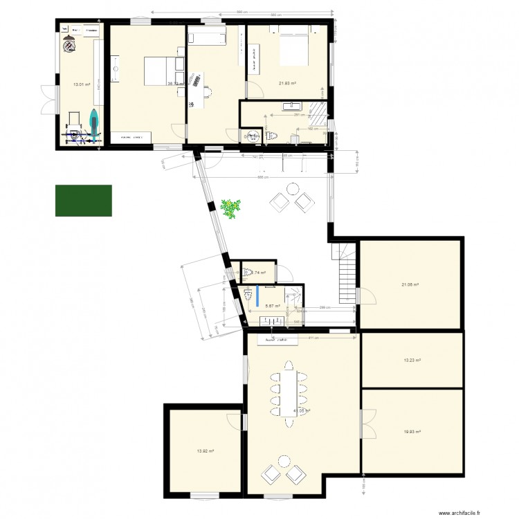 plan complet 1811 après modif. Plan de 0 pièce et 0 m2