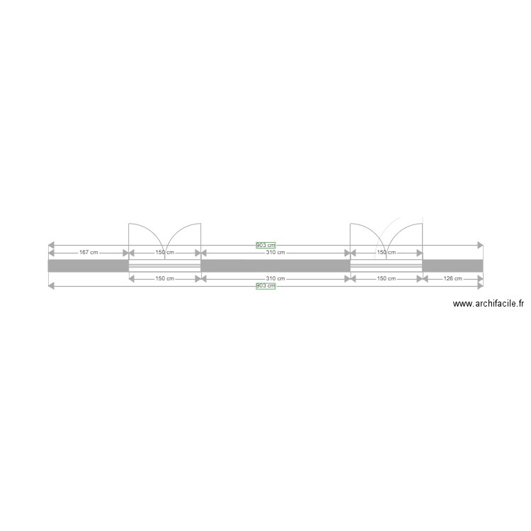 facade. Plan de 0 pièce et 0 m2