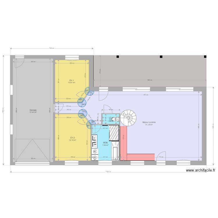 BECUE. Plan de 0 pièce et 0 m2