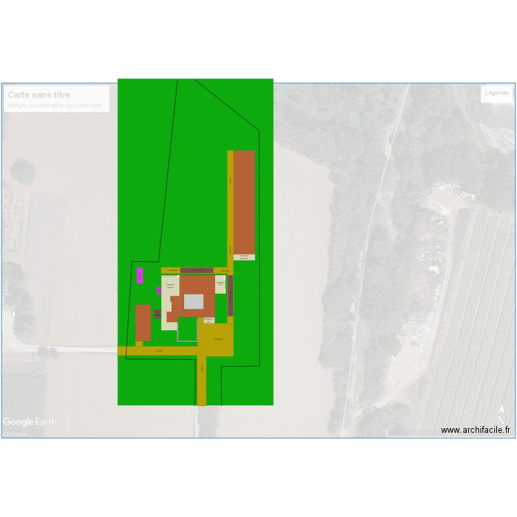 La  plaine Plan général terrain V1. Plan de 0 pièce et 0 m2