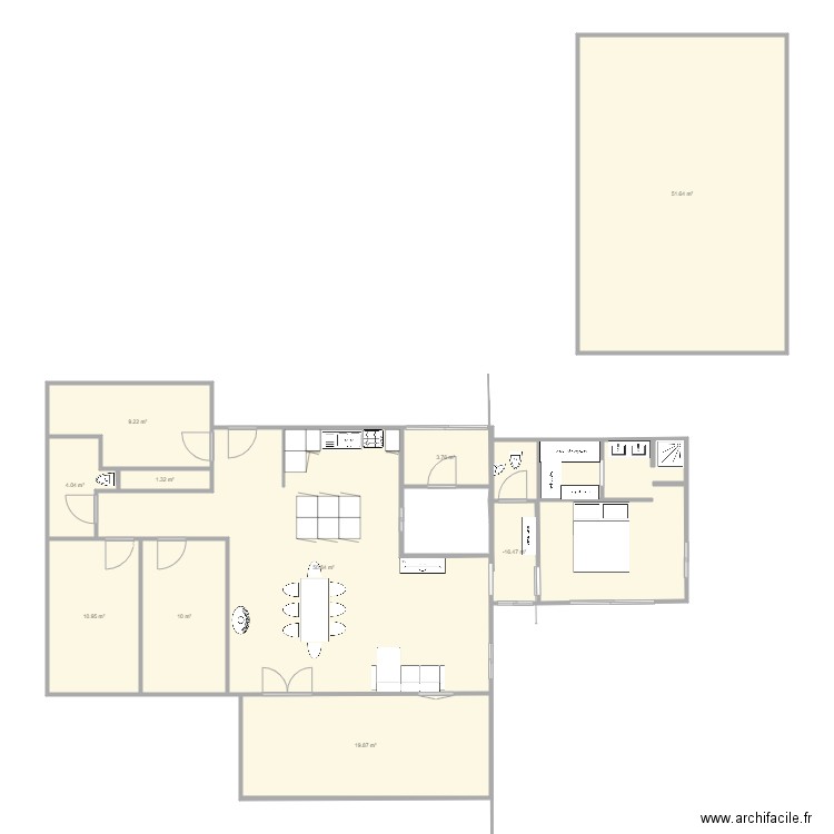 Essai extension 2. Plan de 0 pièce et 0 m2