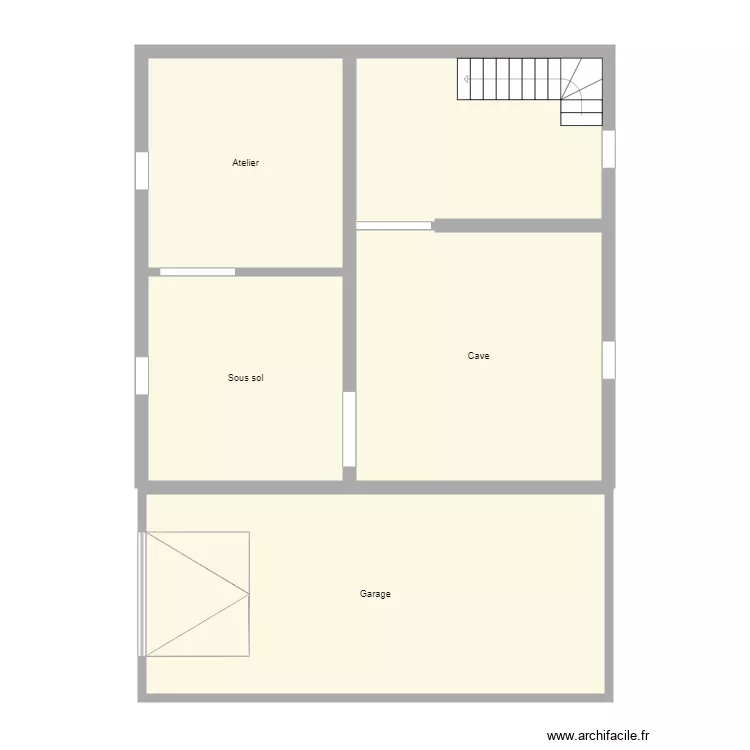 Croquis GOLDSTEIN Sous sol. Plan de 