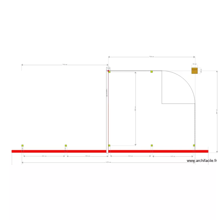 ma&ccedil;onnerie. Plan de 