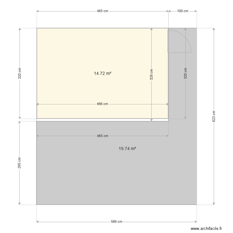 plan réserve et terrasse. Plan de 0 pièce et 0 m2