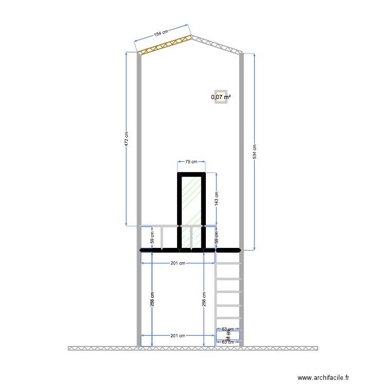 mazan. Plan de 16 pièces et 8 m2