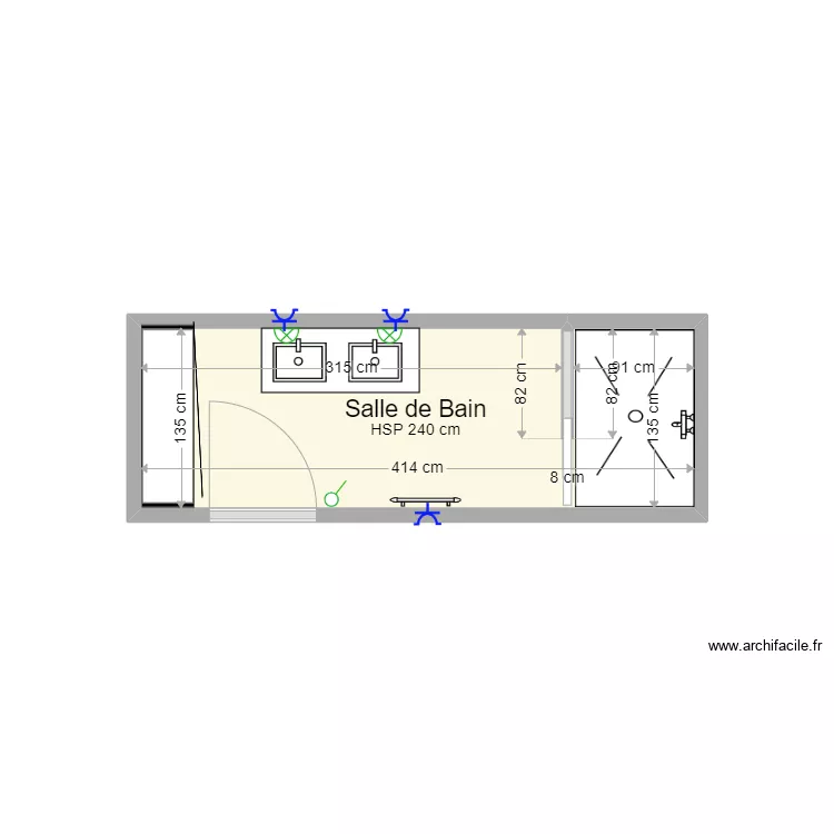 SdB BRETON. Plan de SdB BRETON. Plan de