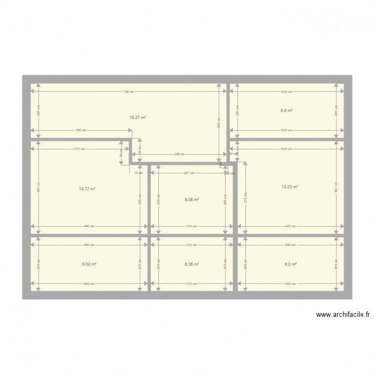 etage. Plan de 0 pièce et 0 m2