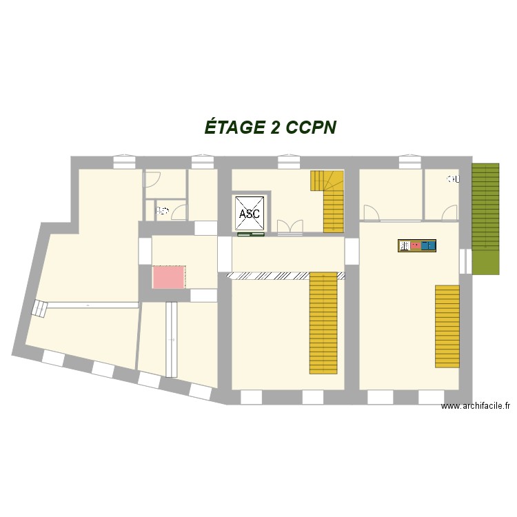 BUREAU CCPN 2 ETAGE FRED. Plan de 0 pièce et 0 m2