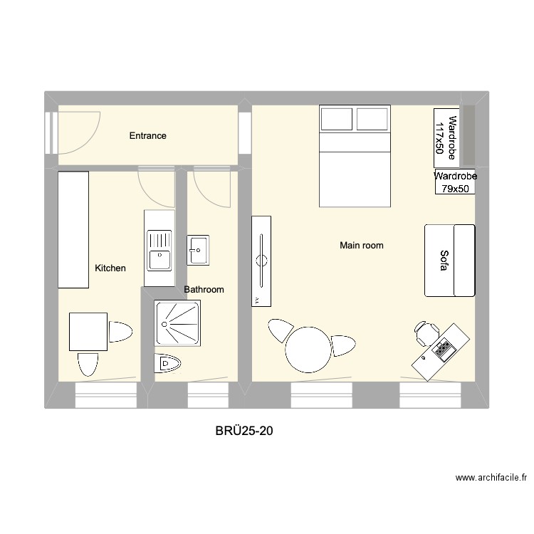 BRÜ25-20 Brüsseler Str. 25 WE 20. Plan de 0 pièce et 0 m2