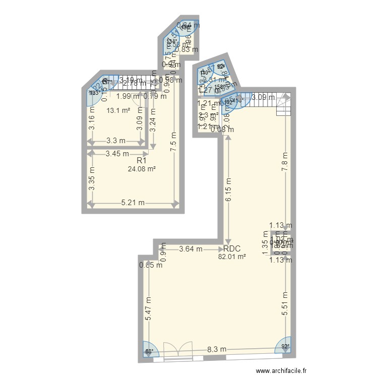 REPEAT  Cours Intedance  RDC. Plan de 0 pièce et 0 m2