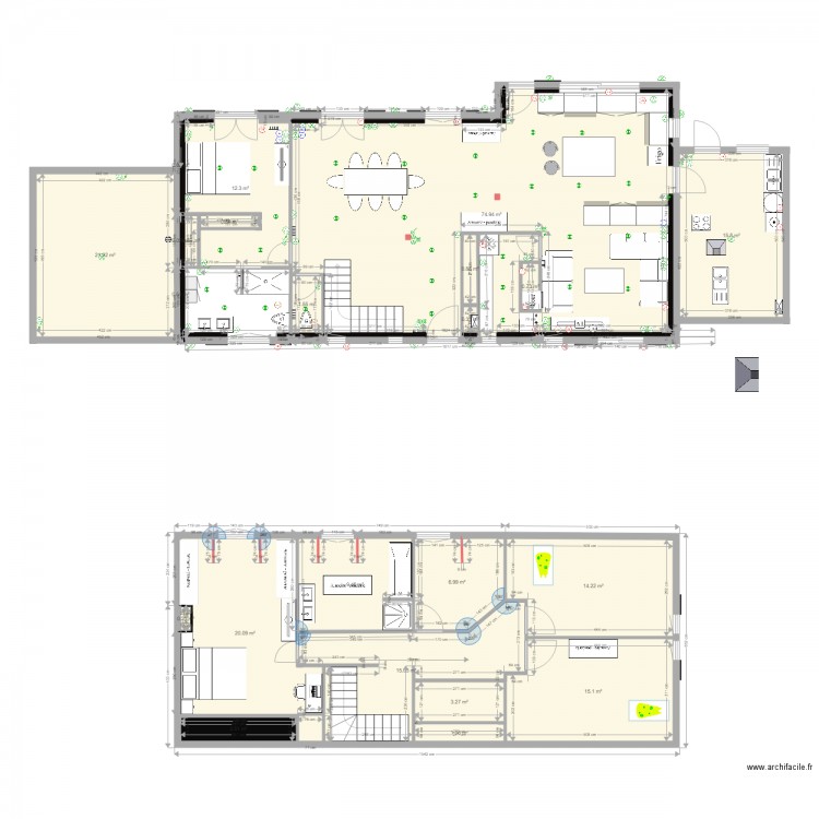 Brefordes refonte cuisine. Plan de 0 pièce et 0 m2