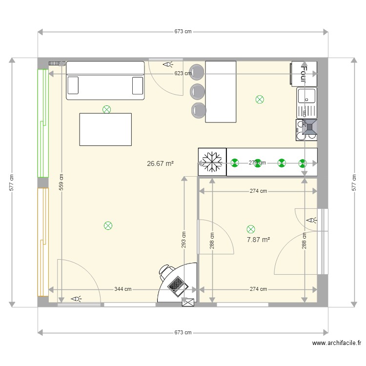 appartement sn . Plan de 0 pièce et 0 m2